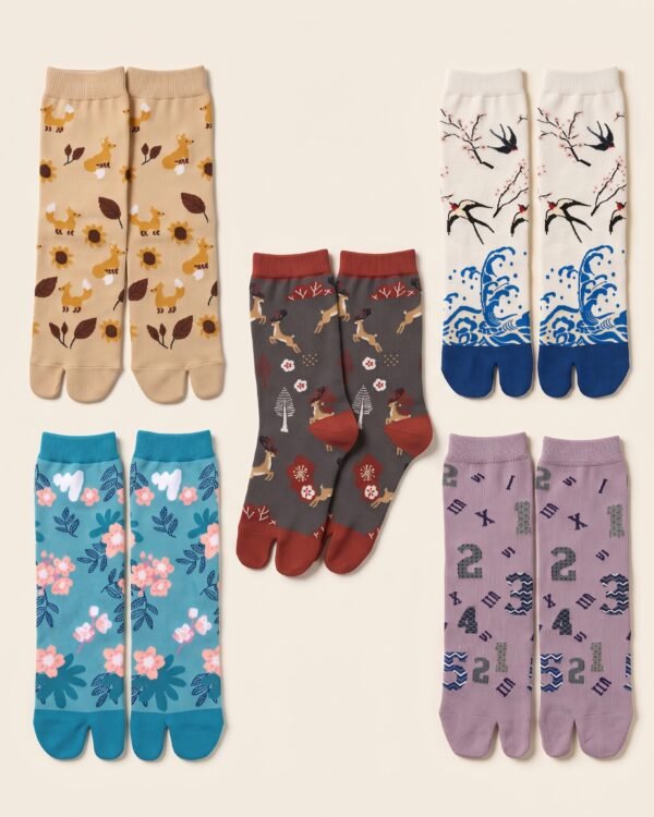 Chaussettes tabi colorées Marei